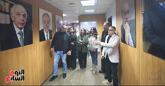 صناع مسلسل أولاد الراعي بجولة في اليوم السابع قبل ندوة تكريمهم.. صور