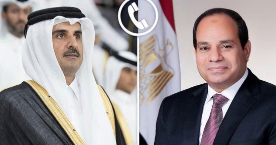 الرئيس السيسى لأمير قطر: مصر ودول الخليج يجمعهما مصير واحد