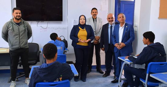 مدير تعليم جنوب سيناء تتفقد سير الامتحانات التجريبية بمدرسة WE للتكنولوجيا