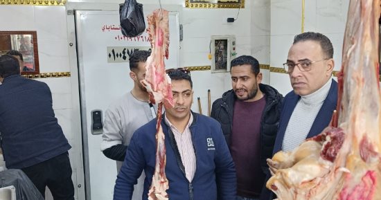 ضبط ربع طن لحوم فاسدة ومذبوحة خارج المجازر الحكومية وتحمل أختام مزورة بالمنوفية