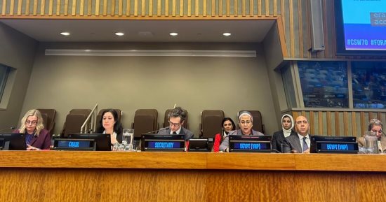 أمل عمار تستعرض جهود مصر فى تمكين المرأة خلال الاستعراض الطوعى بمؤتم CSW70