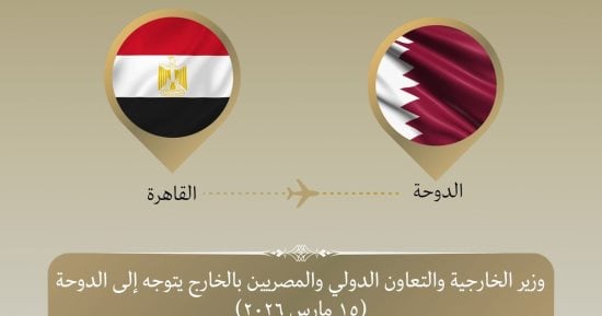 وزير الخارجية يتوجه للدوحة فى إطار جولة خليجية لبحث التطورات الإقليمية
