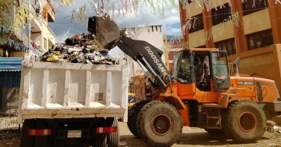 رفع 2032 طن من القمامة وتحرير 115محضراً تموينياً متنوعاً بكفر الشيخ