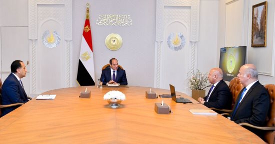 الرئيس السيسى يتابع تطوير الطريق الدائرى حول القاهرة الكبرى بطول 116 كم