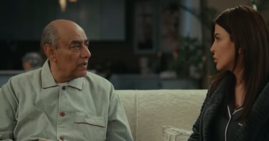 مسلسل اللون الأزرق الحلقة 13.. مواجهة صادمة بين آمنة ووالدها أحمد بدير