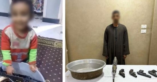 بسبب "هوس التريند".. ضبط عامل صوّر نجله أثناء تنظيف أسلحة نارية