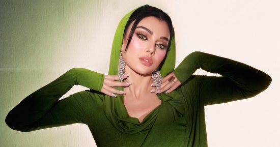 هيفاء وهبى تتألق بإطلالة خضراء أنيقة فى عيد الفطر.. صور