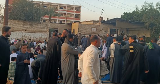 تكبيرات صلاة عبد الفطر المبارك من أكبر ساحات المنوفية.. فيديو