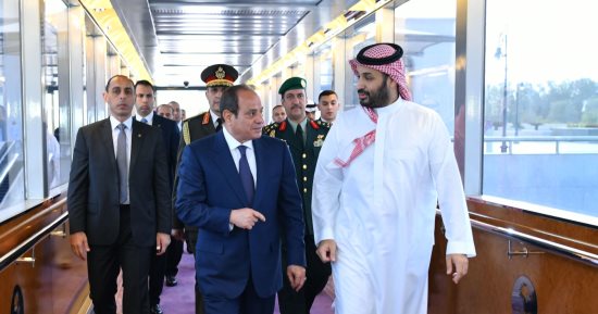 الرئيس السيسى يلتقى ولى العهد السعودى ويؤكد دعم مصر أمن واستقرار المنطقة