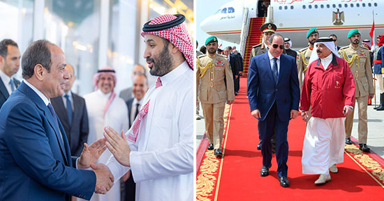أمن الخليج امتداد للأمن القومى المصرى.. رسائل حاسمة للرئيس السيسي في جولته الخليجية الأخيرة تأكيدا لدعم الأشقاء.. نواب: جسدت وحدة المصير والعمل المشترك لمواجهة أي تهديد.. ومصر ستظل داعما رئيسيا لاستقرار المنطقة