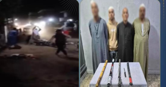معركة الحدود والدم.. إصابة 7 أشخاص بمشاجرة شوارع بالسيوف والشوم