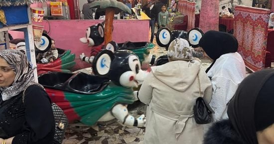 أجواء العيد مستمرة وإقبال من الأسر على الملاهى في الدقهلية.. فيديو