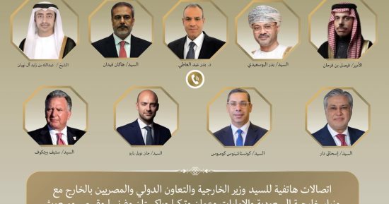 وزير الخارجية يواصل اتصالاته المكثفة لخفض التصعيد بالمنطقة