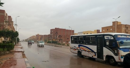 أمطار غزيرة على مدينة السادات فى المنوفية.. فيديو