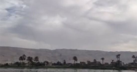 أجواء غائمة وأمطار خفيفة حالة الطقس الآن بسوهاج.. فيديو