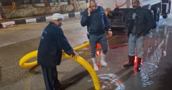 استمرار جهود كسح مياه الأمطار بمدن الشرقية