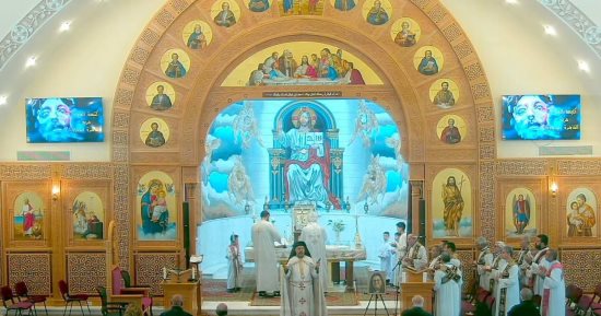 بطريرك الأقباط الكاثوليك يترأس قداس عيد البشارة بالقاهرة الجديدة 