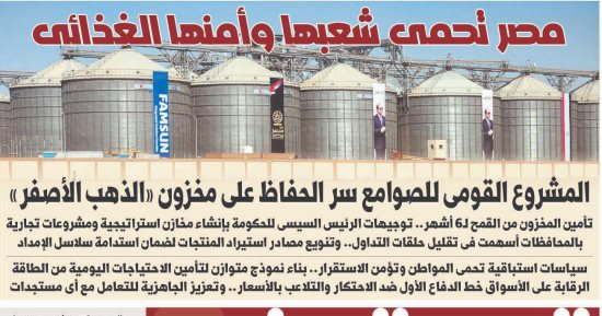 اليوم السابع: مصر تحمى شعبها وأمنها الغذائى
