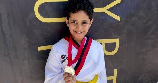 سلطان أدهم يحصد فضية كأس مصر لبراعم التايكوندو