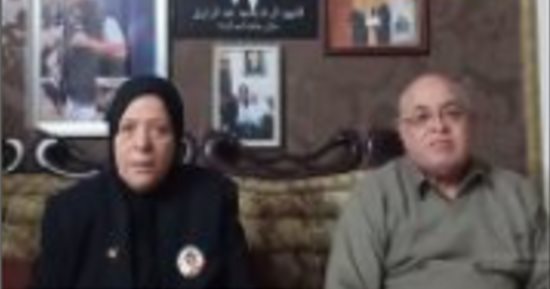 والدة الشهيد ماجد عبد الرازق: بكاء الإرهابي على عبد الونيس دموع تماسيح