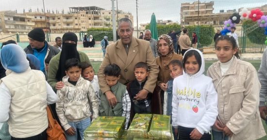 احتفال مميز ليوم اليتيم في مركز شباب مدينة العريش