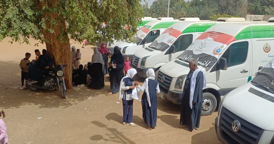 قافلة طبية مجانية ضمن “حياة كريمة” تواصل عملها اليوم فى سمالوط