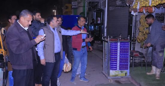تحرير 5 محاضر للمحال غير الملتزمة بقرار الغلق فى كفر صقر بالشرقية