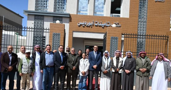 محافظ جنوب سيناء يتفقد مبنى التأمينات الجديد بأبو رديس تمهيدا لافتتاحه
