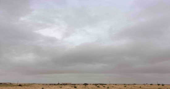 أمطار متوسطة على مدن الشيخ زويد ورفح