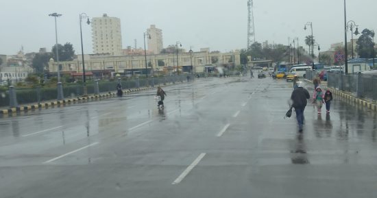 الصرف الصحى بالإسكندرية: سحب ركامية منخفضة وأمطار متفاوتة الشدة