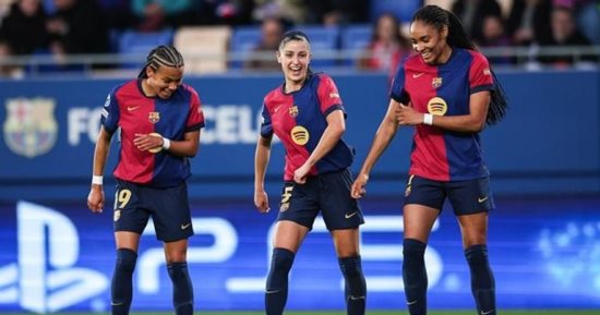  برشلونة يسحق ريال مدريد  6 - 0 فى دورى أبطال أوروبا للسيدات