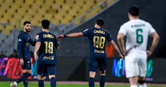 الزمالك يتقدم على المصرى 2 - 1 فى الشوط الأول