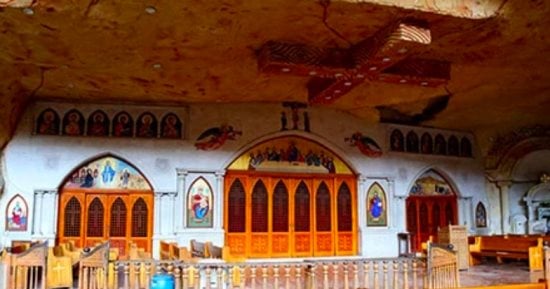 معلومات عن الكنيسة الكبرى بدير سمعان الخراز بعد استقبالها الأقباط فى أحد الزعف