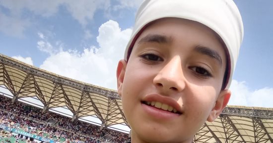 الطفل أحمد تامر يحصد المركز الثالث عالميا فى مسابقة تنزانيا للقرآن الكريم
