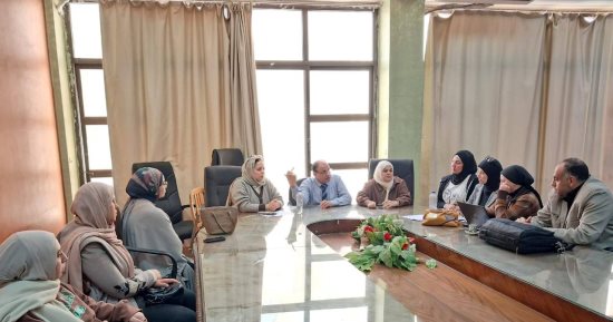 فريق مركز ضمان الجودة بجامعة طنطا يتفقد كلية الآداب لاستيفاء متطلبات الاعتماد