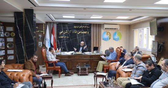 رئيس مياه سوهاج يبحث موقف تنفيذ مشروعات حياة كريمة بمراكز المحافظة