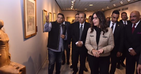 وزيرة الثقافة تفتتح معرض «كنوز مقتنيات الأوبرا التشكيلية» بالأوبرا