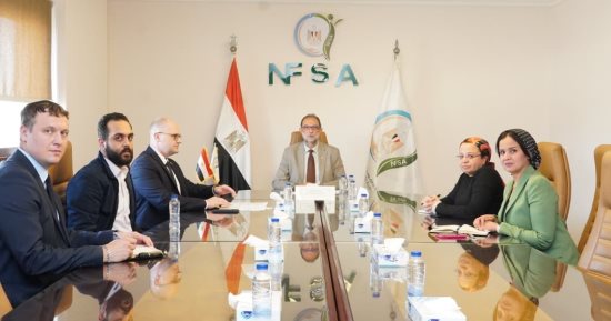 رئيس هيئة سلامة الغذاء يستقبل سفير ومستشار سفارة بيلاروسيا