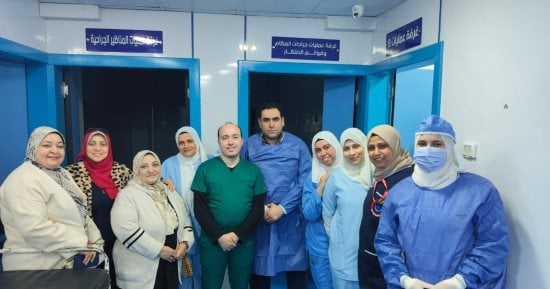 إجراء أول جراحة مخ وأعصاب لرضيعة عمرها 4 أيام بمستشفى شربين بالدقهلية