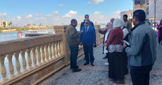 محافظ الدقهلية يتفقد ممشى المنصورة.. ويؤكد: متنفس ترفيهى