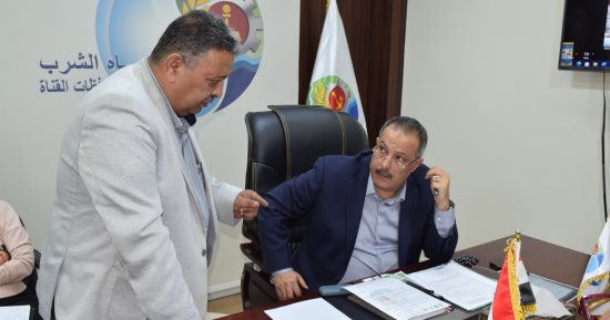 رئيس مياه القناة يترأس اجتماعا لمتابعة جاهزية القطاعات لأعياد الربيع