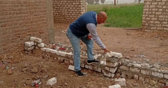 إزالة 12 حالة تعدى على الأراضي الزراعية وأملاك الدولة بـ 7 قرى فى سوهاج