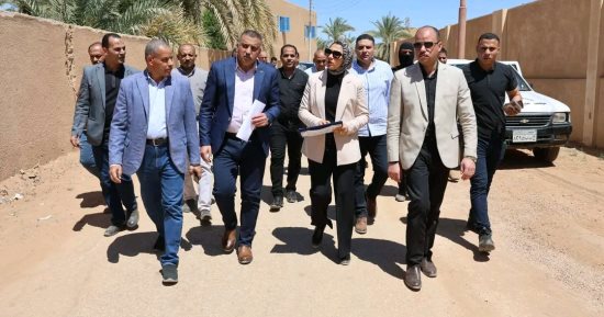 محافظ الوادي الجديد تتفقد المواقع المقترحة لإقامة مكتبة مصر العامة