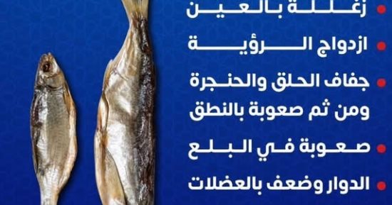 الصحة تحذر من أعراض التسمم الممبارى وتنصح بالتوجه الفورى للمستشفيات