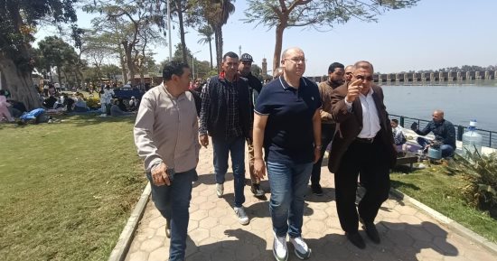 نائب محافظ الجيزة يتفقد الحدائق والمتنزهات خلال احتفالات شم النسيم