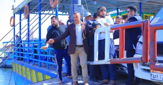 النيابة الإدارية تعاين موقع حادث عبارة الشورانية بالمراغة فى سوهاج