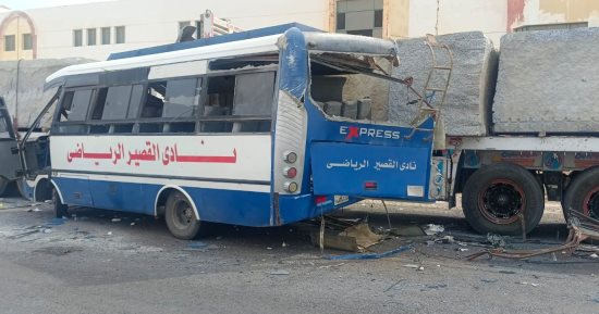 إصابة 31 طفل فى حادث تصادم أتوبيس خاص بالتربية الفكرية بالقصير.. صور