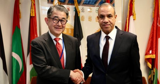 وزير الخارجية يلتقي النائب الأول لرئيس وكالة التعاون الدولي اليابانية