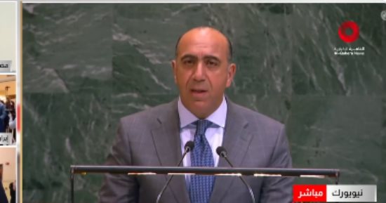 مندوب مصر لدى الأمم المتحدة: لا توجد حلول عسكرية لأزمة ايران