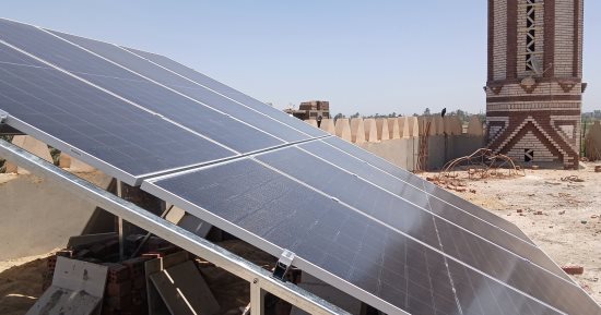 جامع الأنوار المحمدية بملوى أول مسجد فى المنيا يعمل كليا بالطاقة الشمسية
